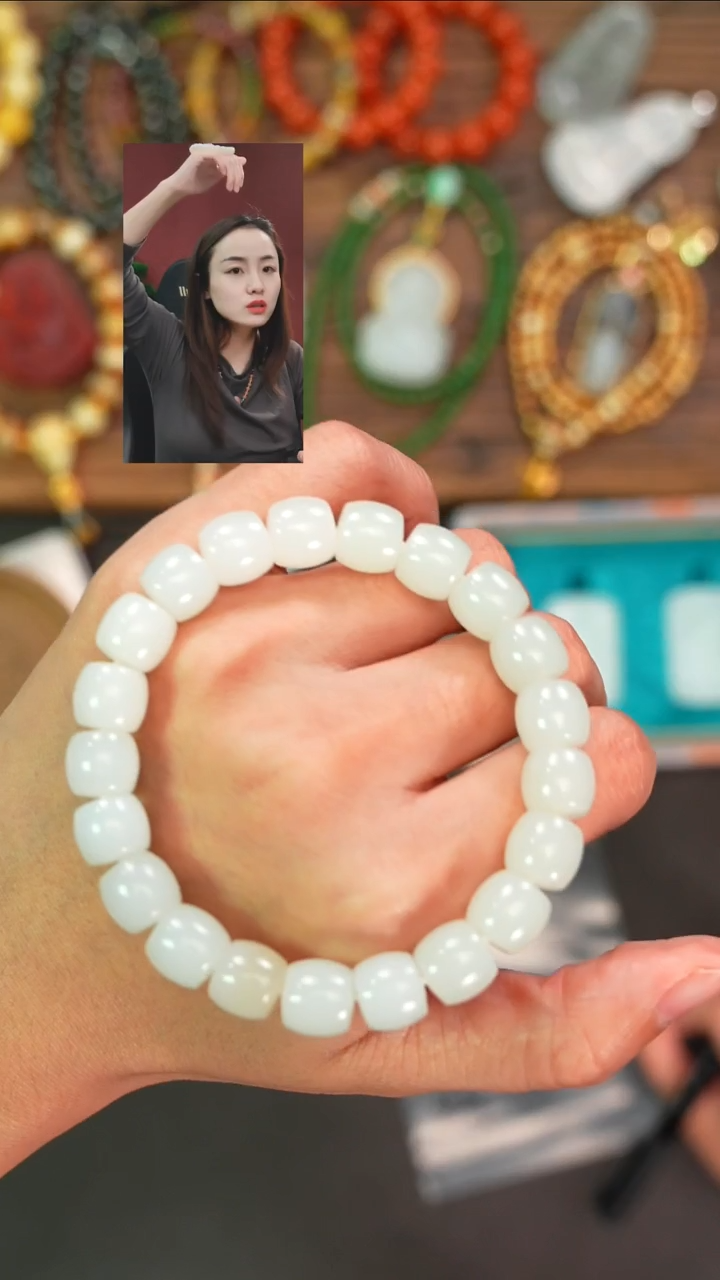 未镶嵌手串和田玉安**祥遇见文玩品质回血