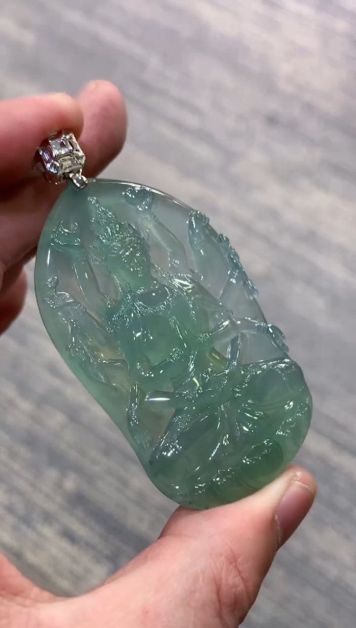 颈饰未镶嵌翡翠天然A货翡翠