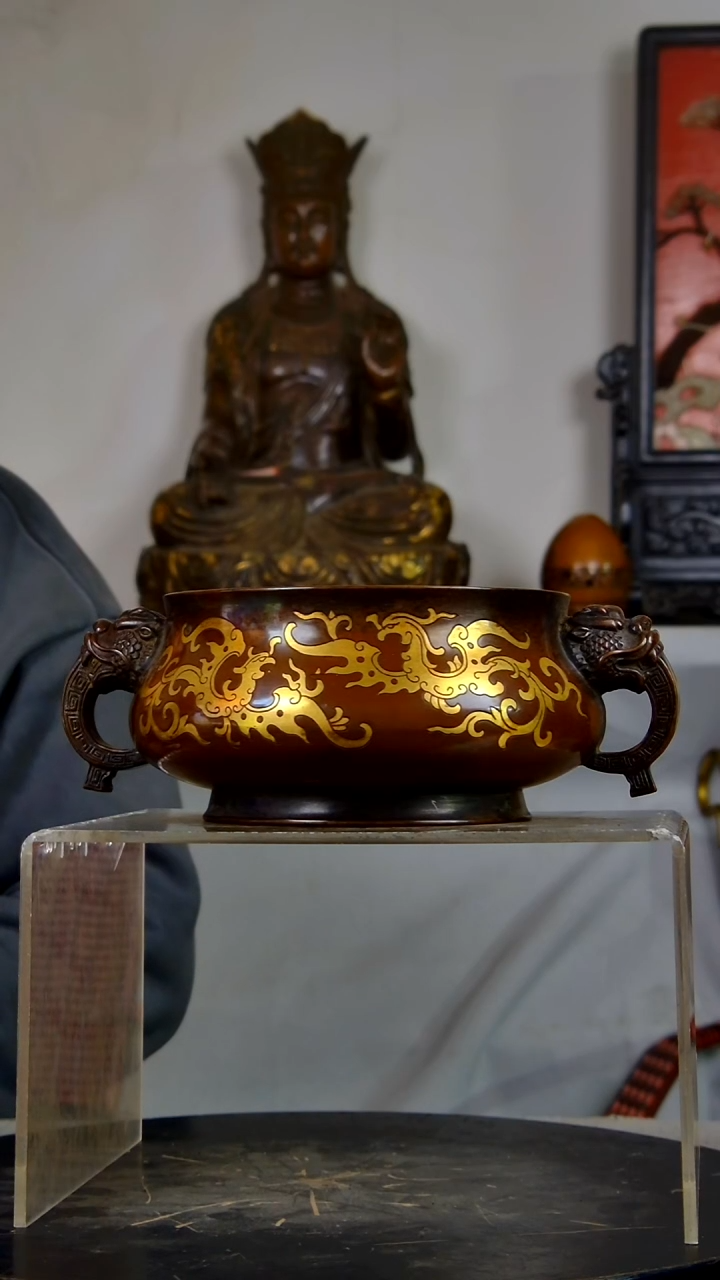 手工艺品琉璃大**流精品香炉结缘