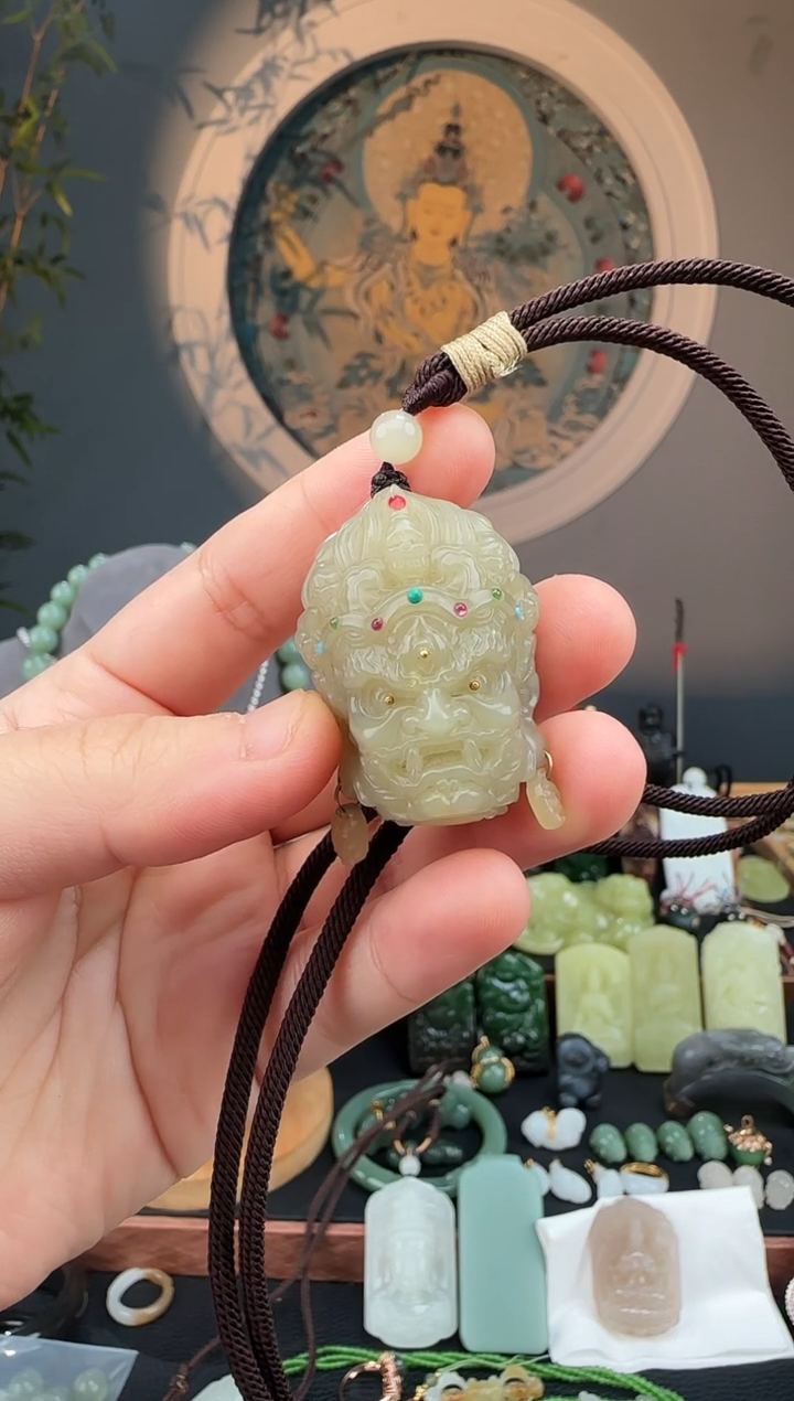 颈饰未镶嵌和田玉和田玉