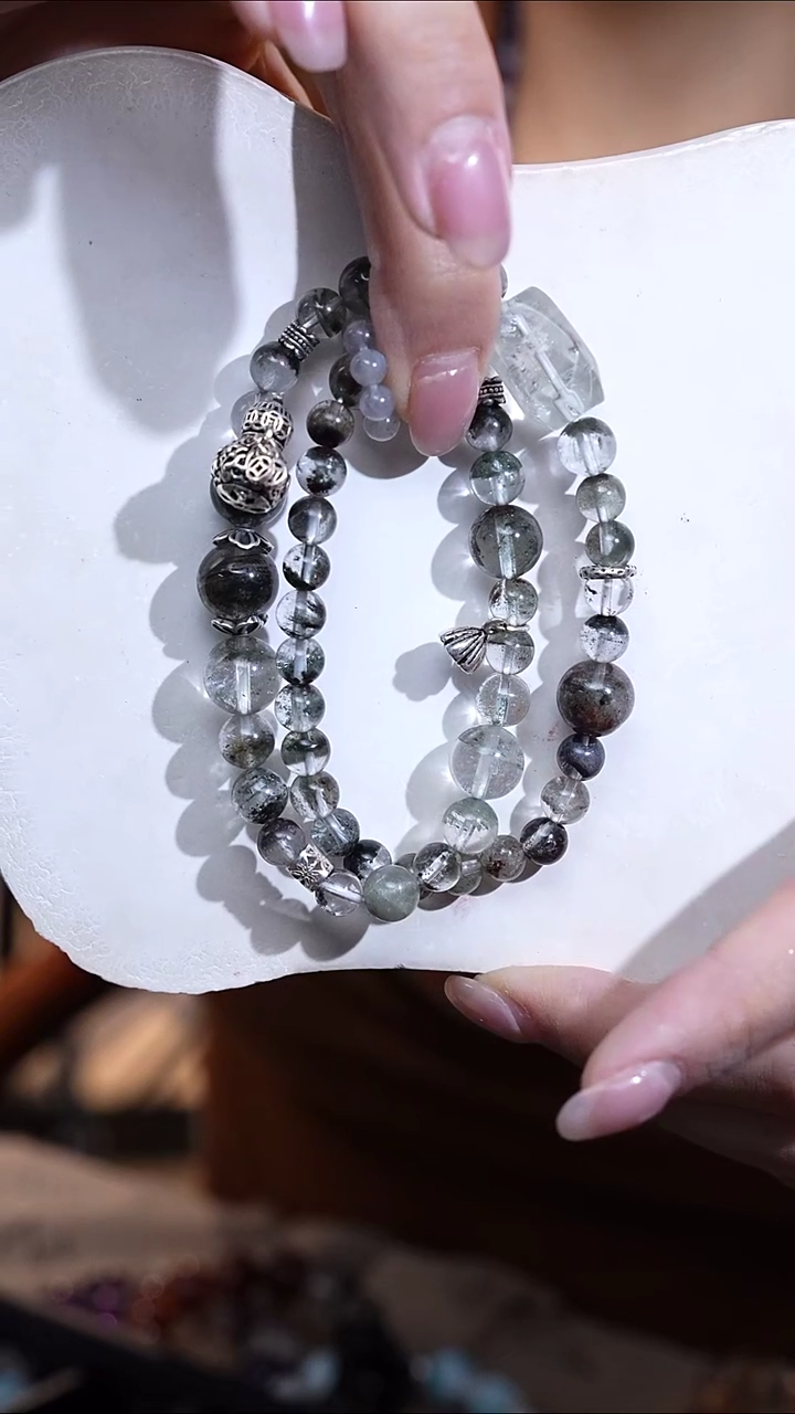 【闪购商品】水晶手链银S925镶嵌秘境森林