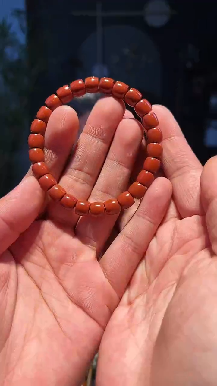 【闪购商品】南红玛瑙手串未镶嵌8+朱红