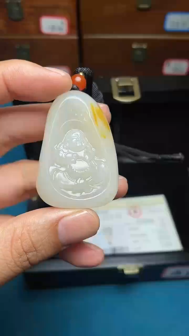 和田玉未镶嵌挂件和田玉