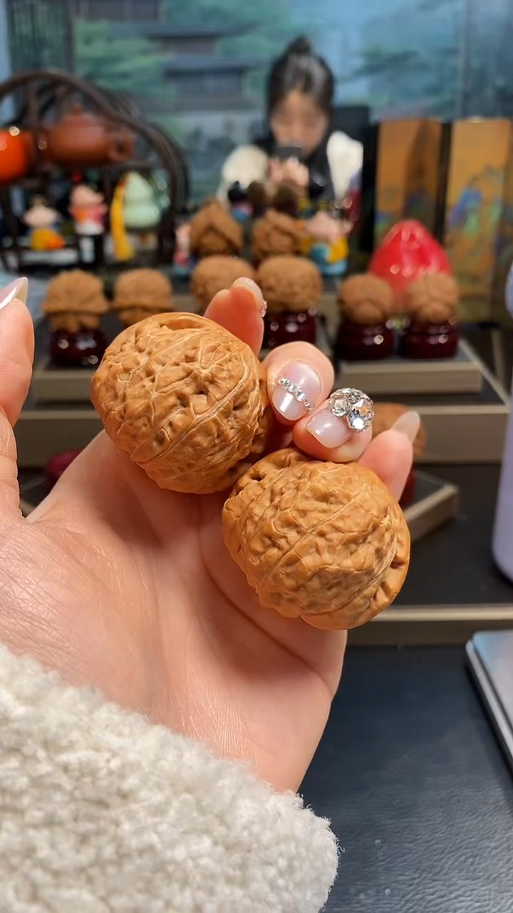 【闪购商品】文玩核桃把件F259南瓜墩40