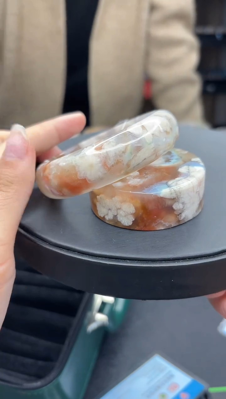 【闪购商品】石英质玉手镯未镶嵌1（60圈赠送镯心）