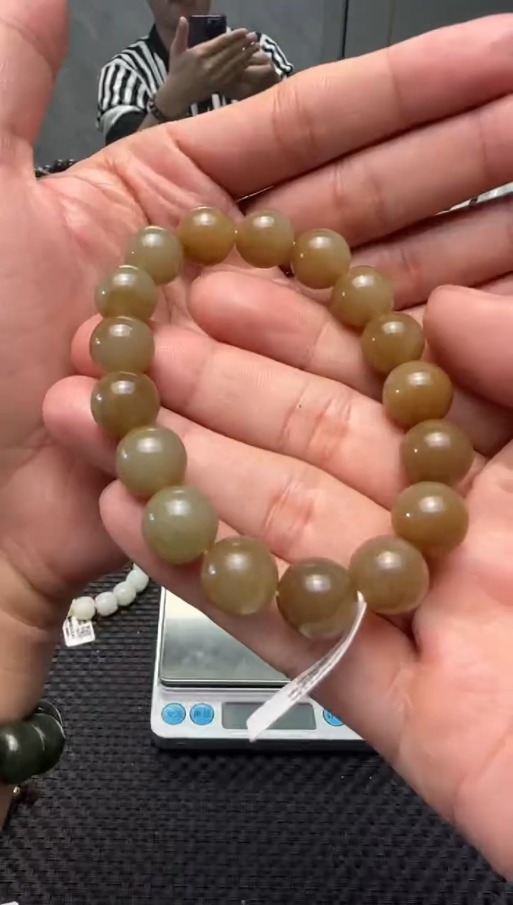 未镶嵌手串和田玉若羌糖手串卡12