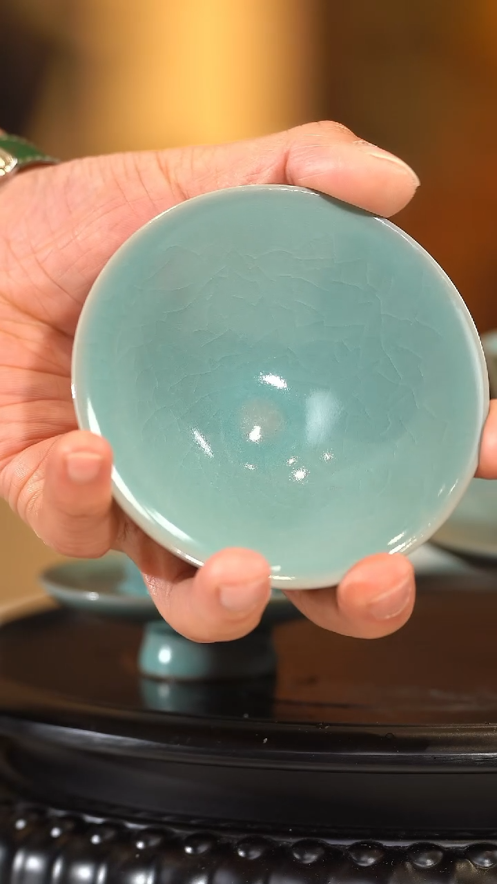 【闪购商品】汝窑斗笠盏斗笠盏