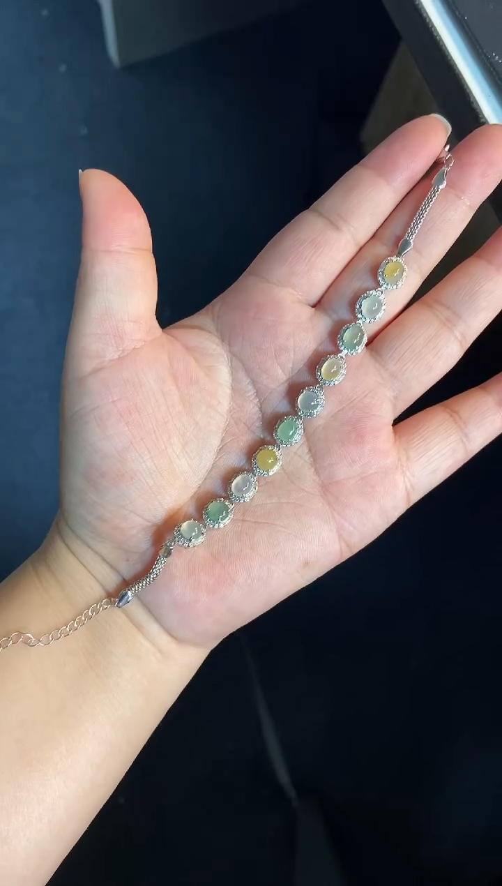 吊坠(不含链)银S925镶嵌翡翠1