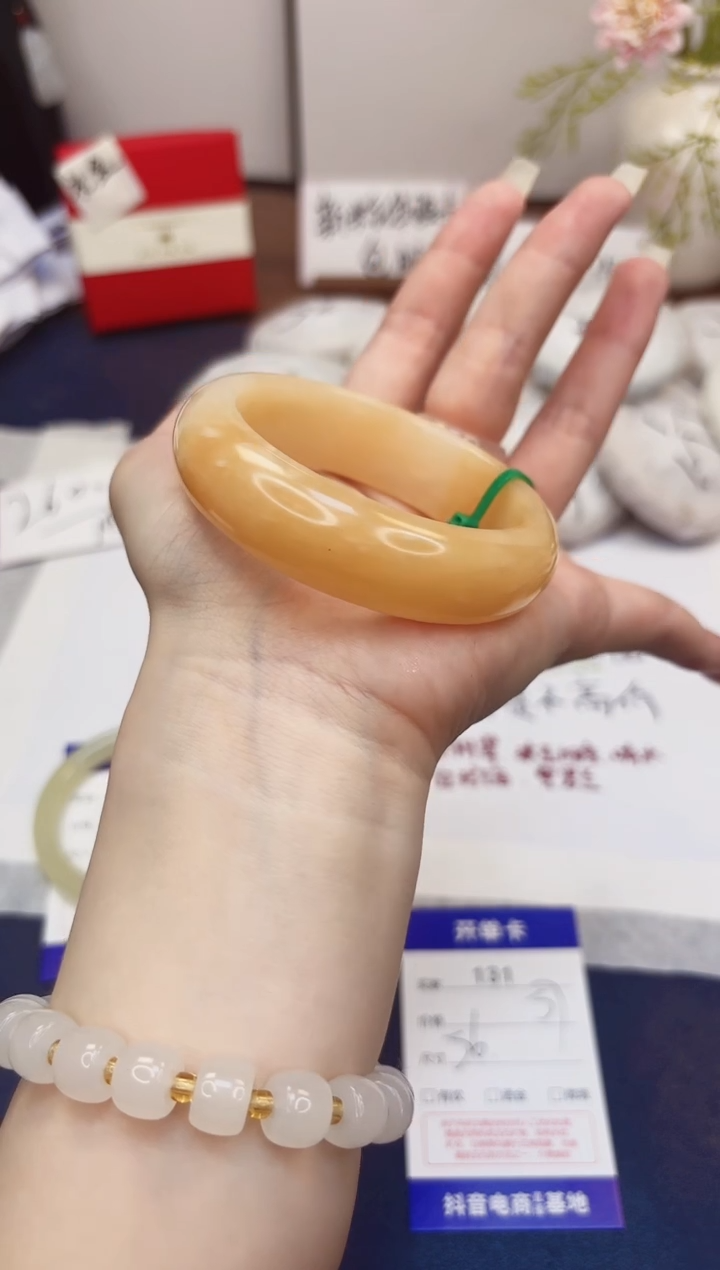 石英质玉手镯未镶嵌131-财气镯-圈口56