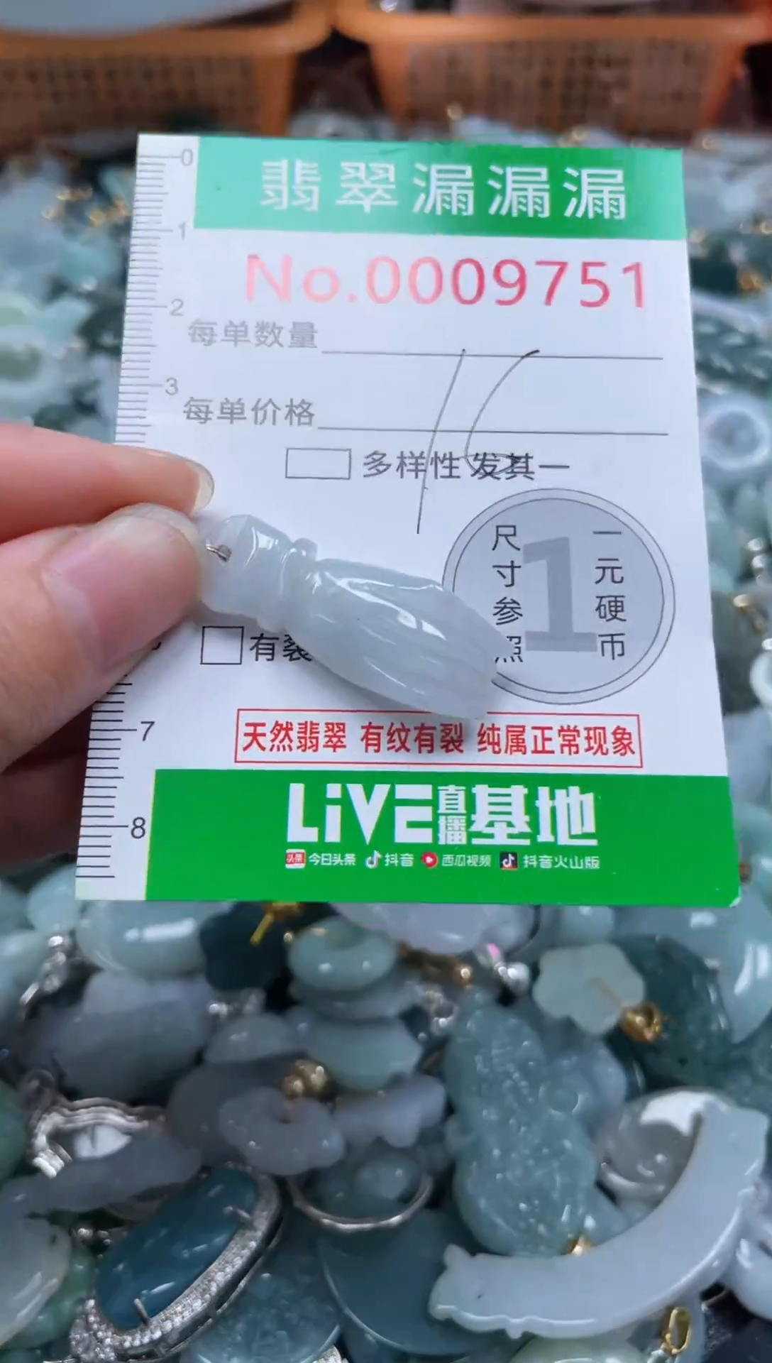 颈饰未镶嵌翡翠9751