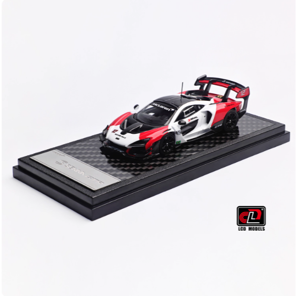 LCD 1:64 GTR 迈凯伦 塞纳 GTR 红白色 合金汽车模型