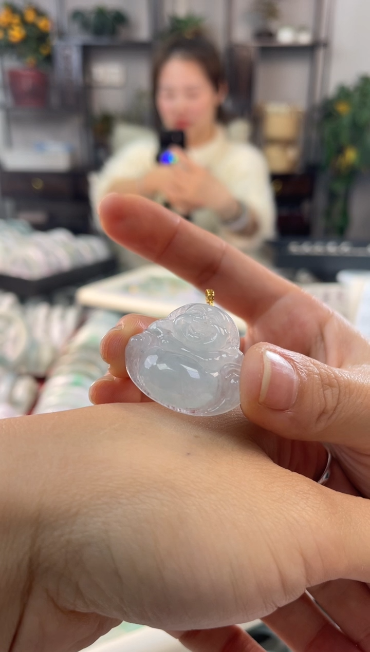 【闪购商品】翡翠吊坠(赠链)18K金镶嵌多样性发货 发一件