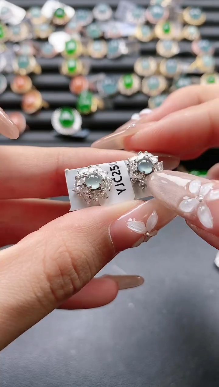 【闪购商品】翡翠戒指银S925镶嵌51511