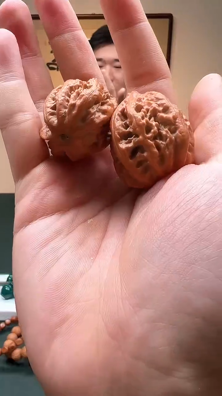 把件文玩核桃善一的文玩八棱核桃