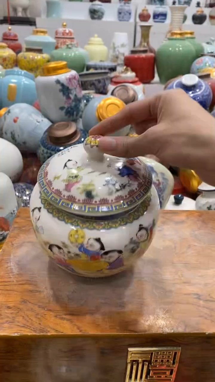 摆件陶茶叶罐密封罐储存罐