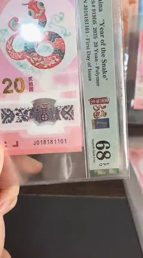 【闪购商品】塑料蛇钞单张018181101PMG68分