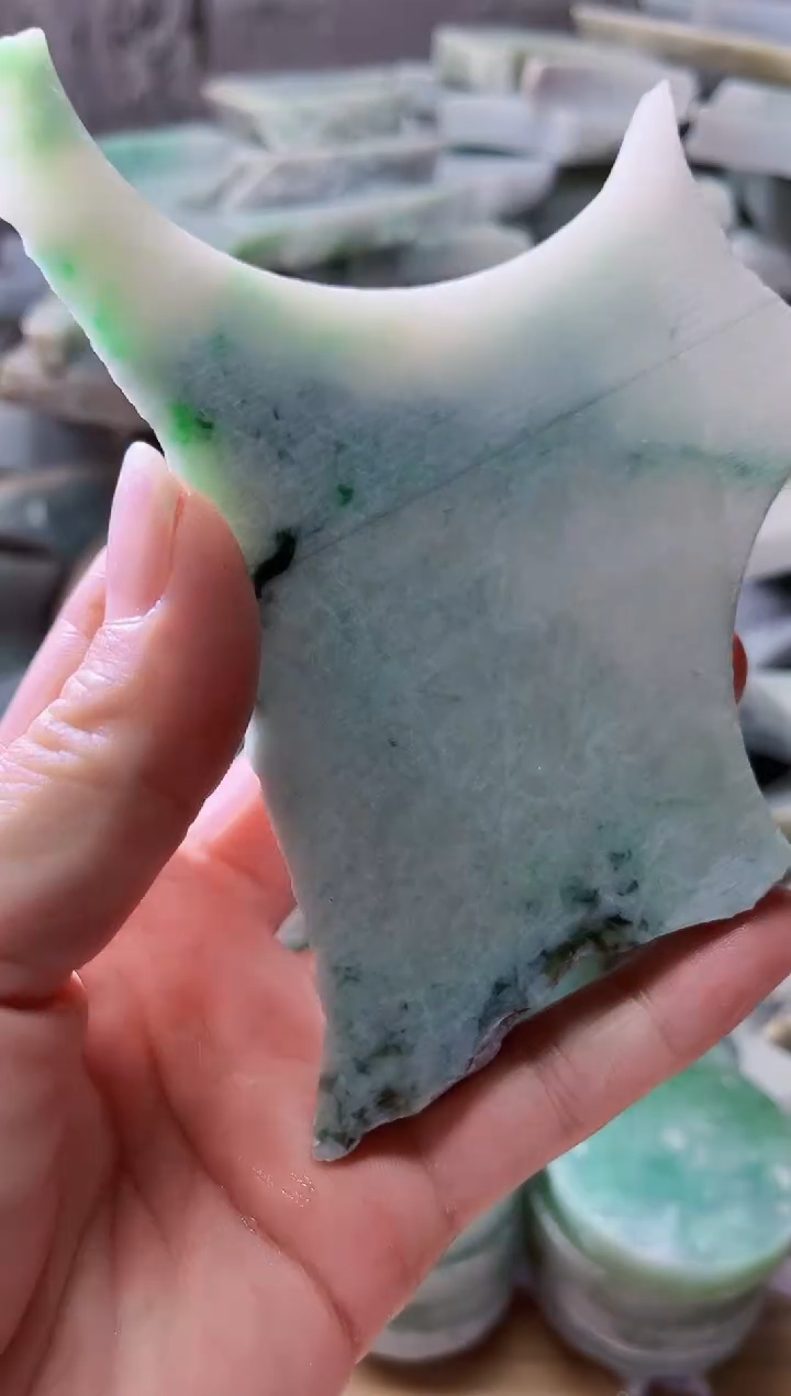 裸石翡翠天然翡翠A货696