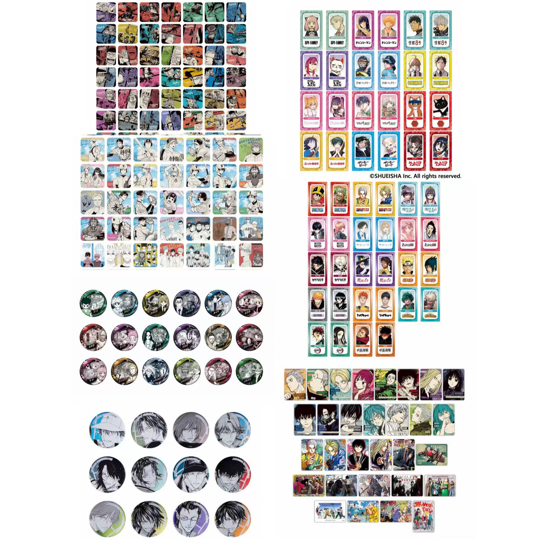 【jf2026】海贼忘却杯垫全职猎人吧唧网王徽章盲盒（下单默认代拆）