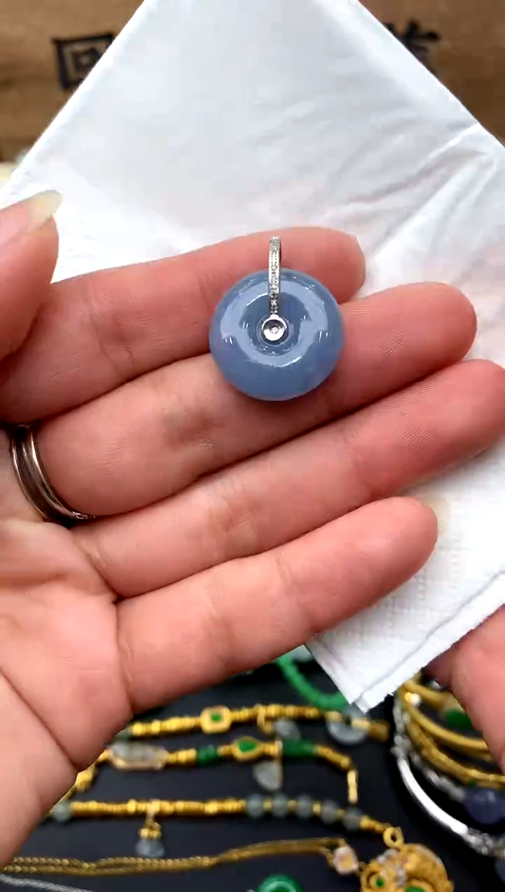 【闪购商品】翡翠颈饰18K金镶嵌46-中国好珍宝