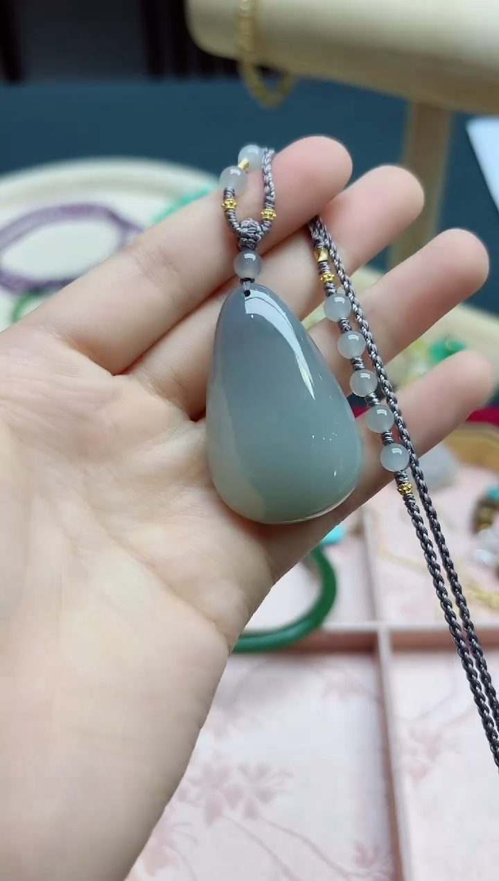 和田玉未镶嵌颈饰和田玉水滴吊坠*1 XY