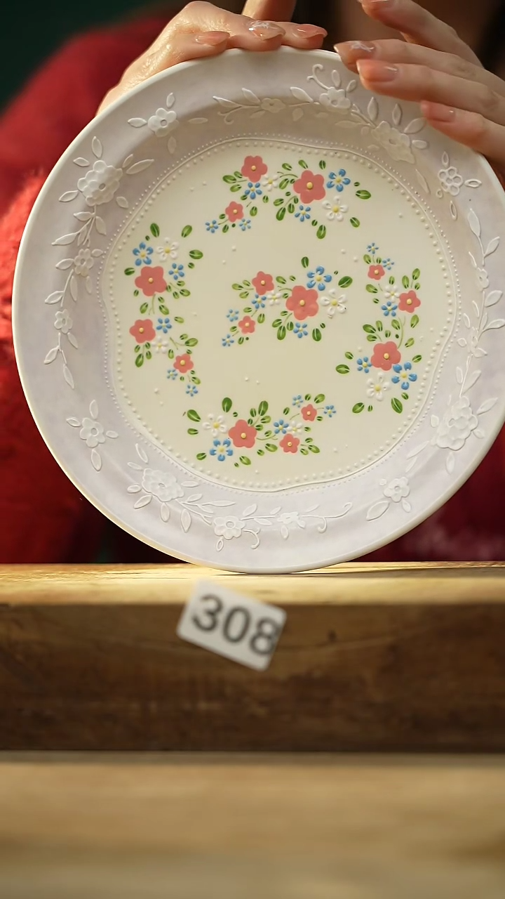 【闪购商品】瓷片新品！设计师款手绘盘 喜喜