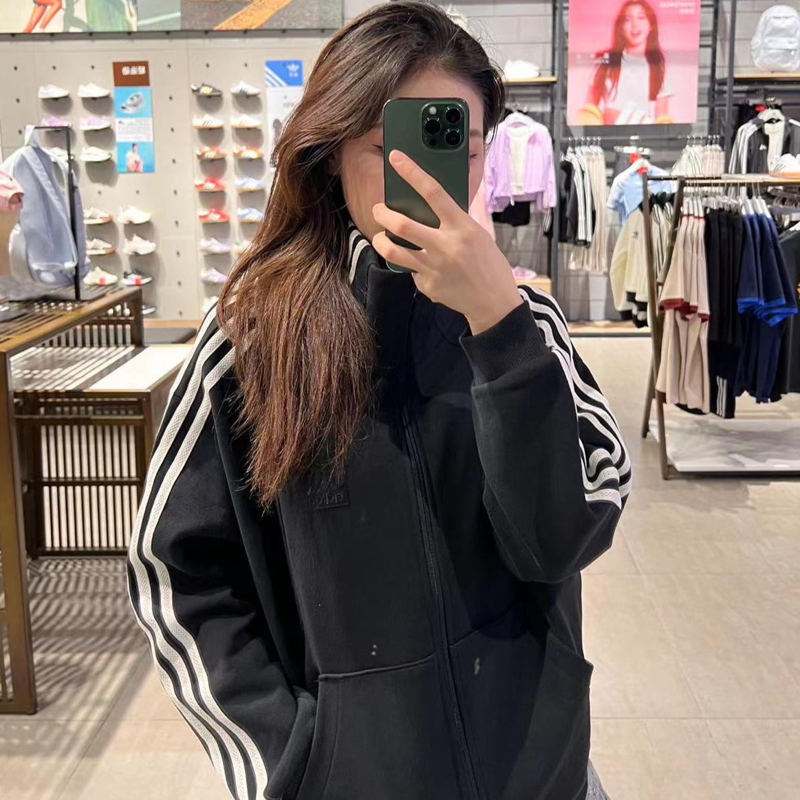 adidas/阿迪达斯女子W 3S JKT2百搭新款运动休闲夹克外套JN0759