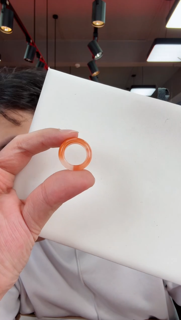 南红玛瑙未镶嵌冰飘戒圈15+一个/条