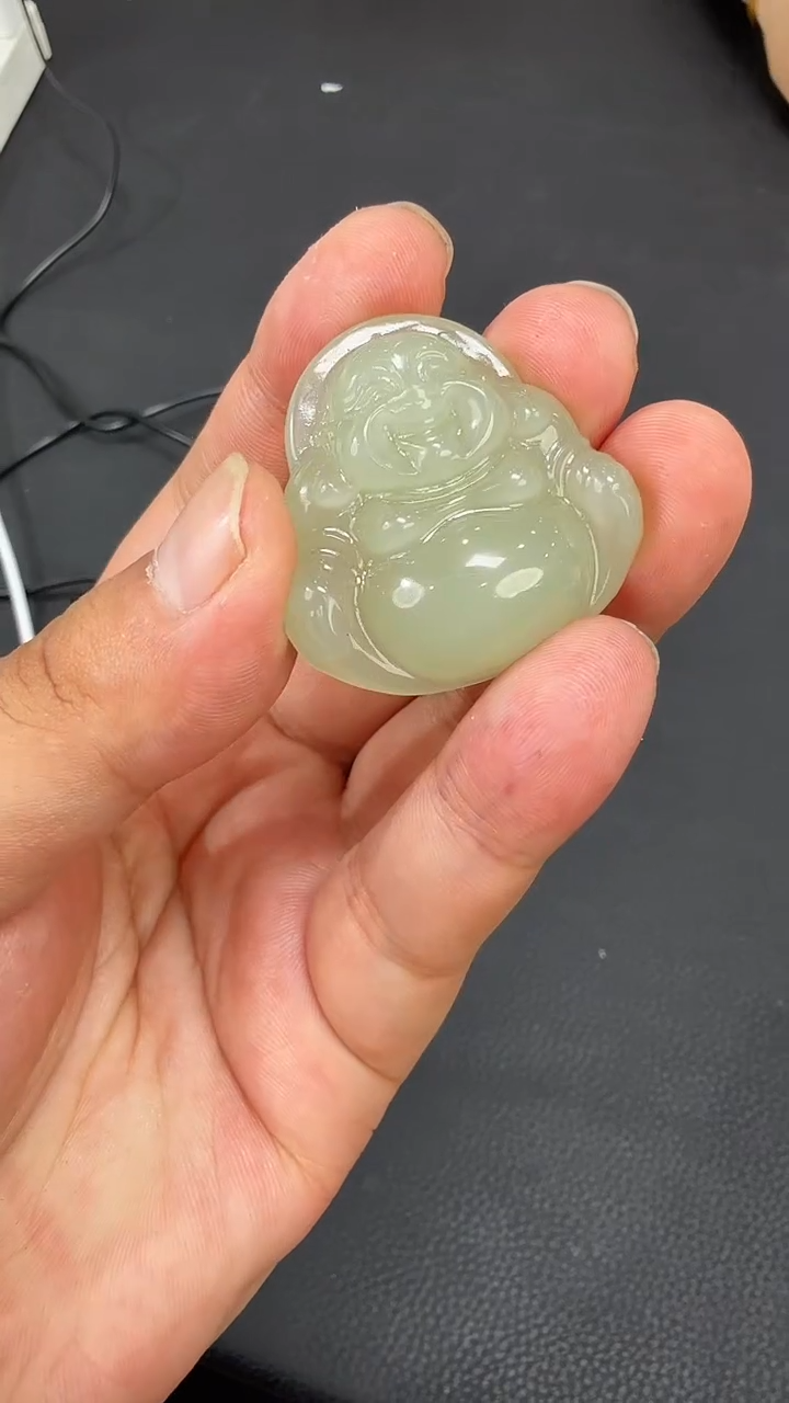 和田玉未镶嵌吊坠(不含链)佛公T14