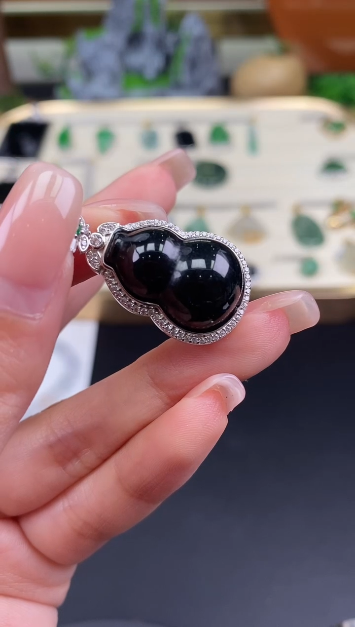 吊坠(不含链)未镶嵌翡翠葫芦@@CMT0887