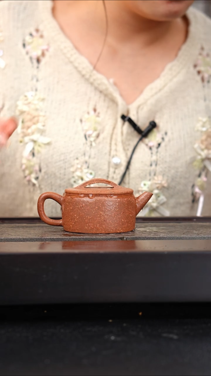茶壶紫砂八目粗砂降坡汉瓦120cc