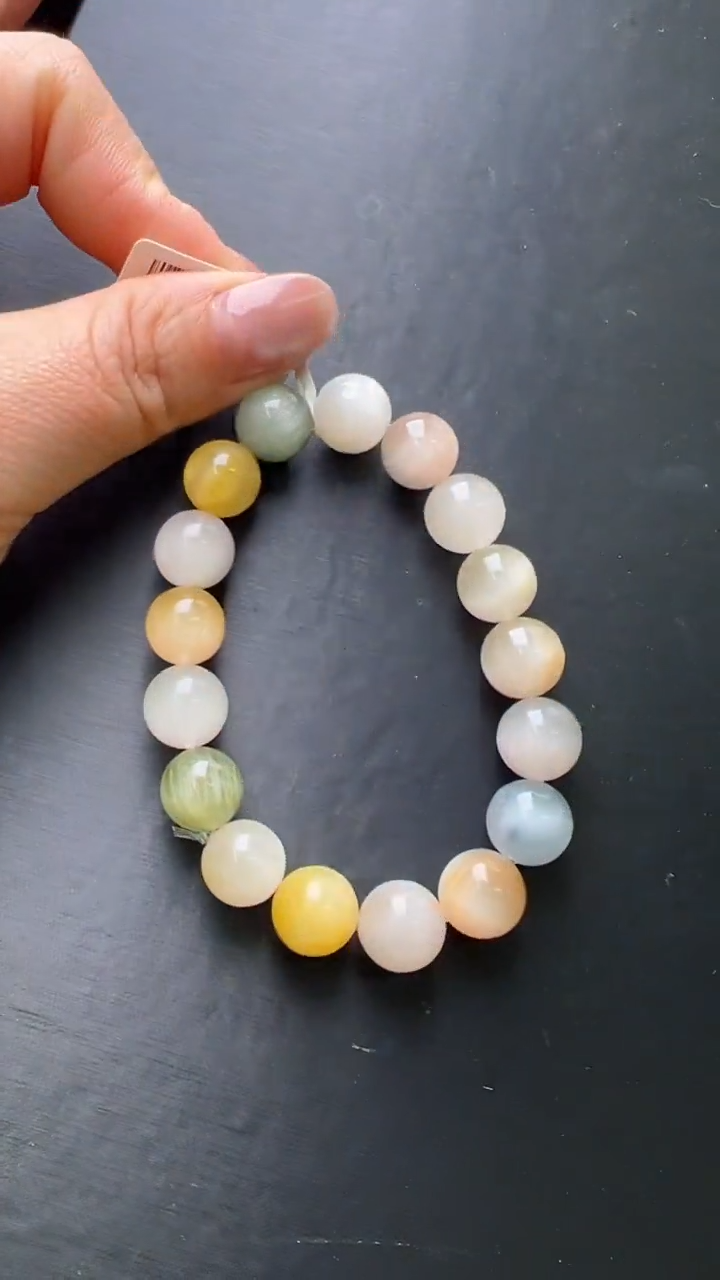 【闪购商品】水晶手串未镶嵌彩兔毛手串11m+ X26809