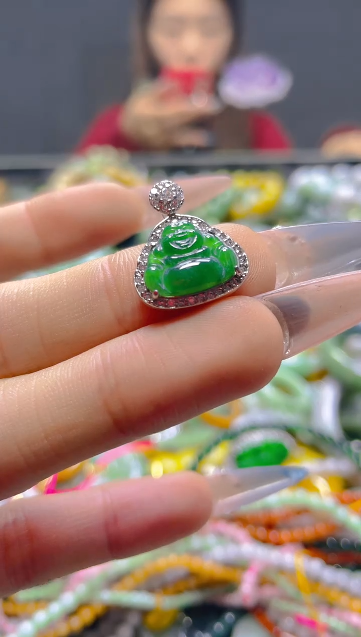 颈饰未镶嵌翡翠/K/翡翠A货，一件也是批发价