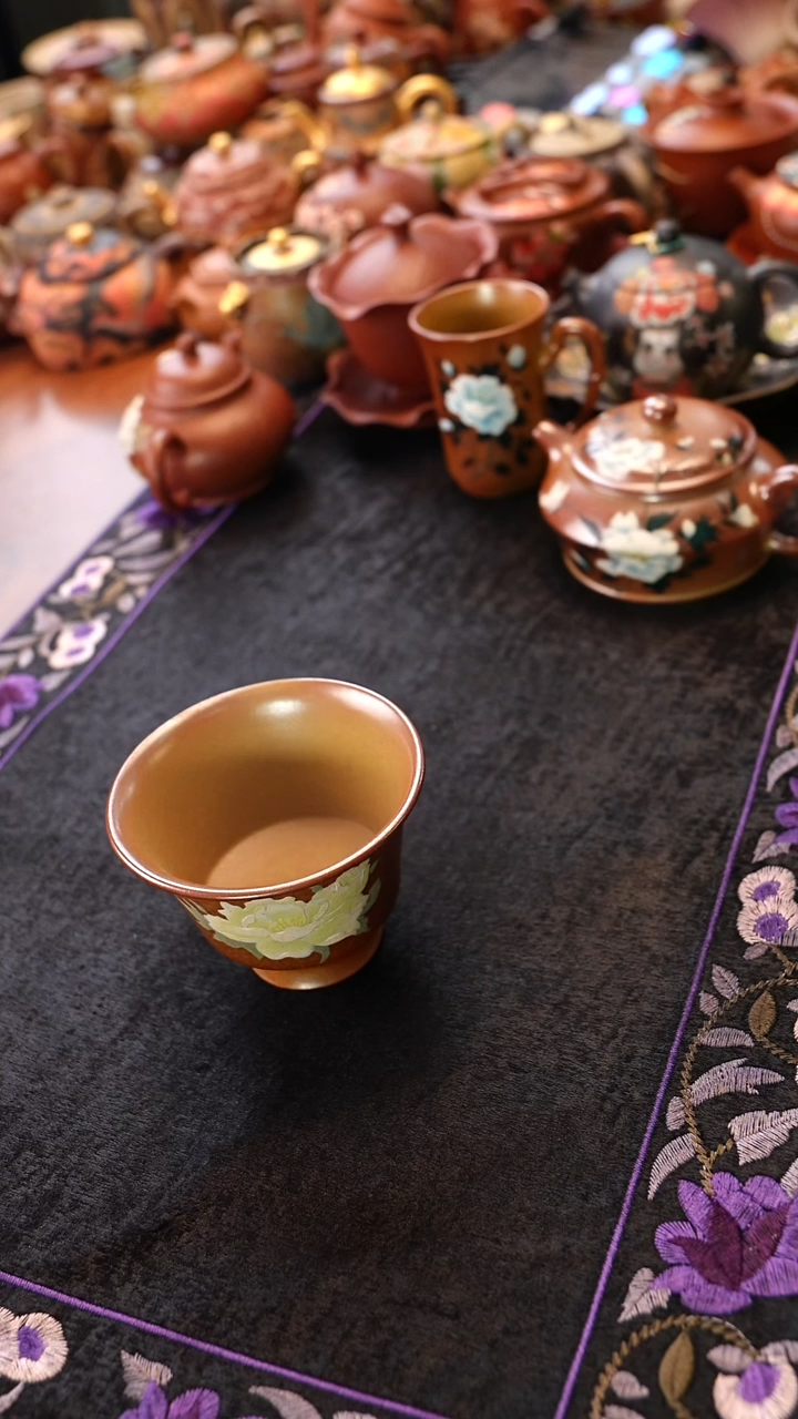 茶壶紫砂柴烧主人杯不把手