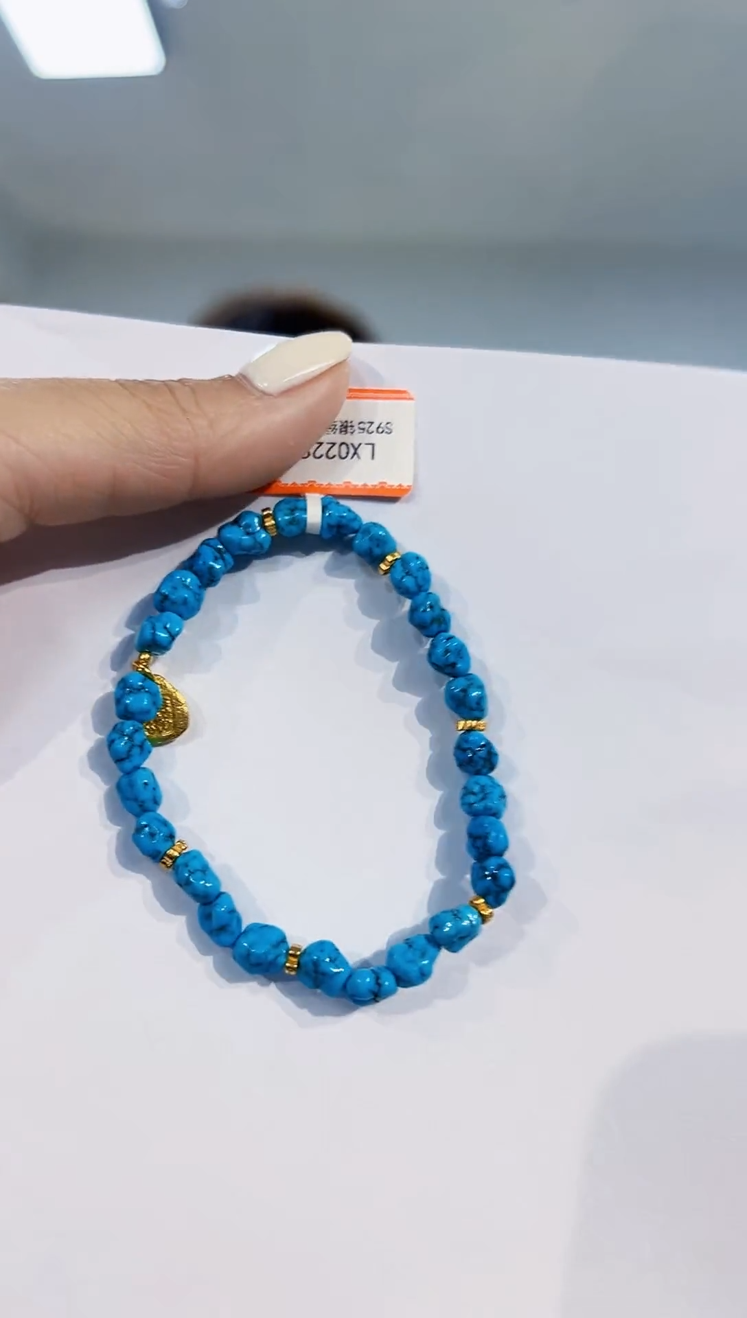 【闪购商品】绿松石手串银S925镶嵌发货一件