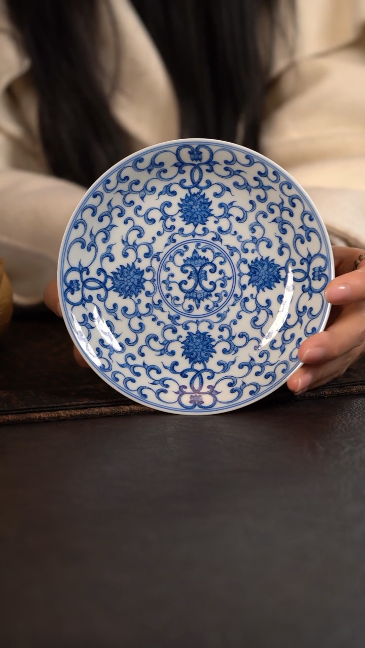 【闪购商品】杯HLX陶瓷点工缠枝壶承