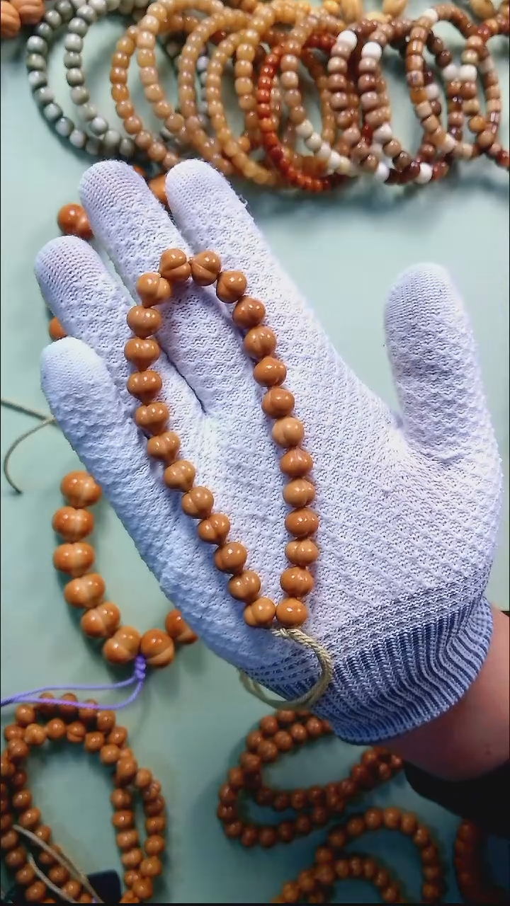 手串猴头核桃放漏-微瑕-9+纯手工柯基小屁桃