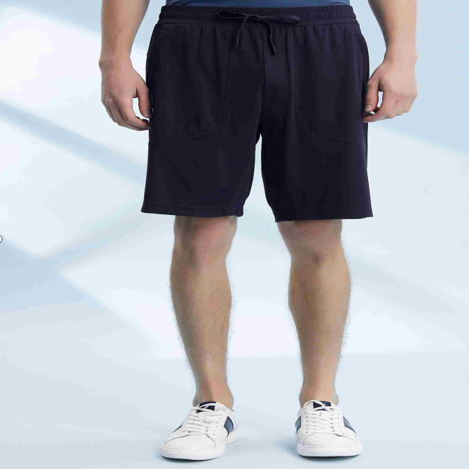 诺帝卡 时尚柔软亲肤宽松针织短裤-222KM21944DB