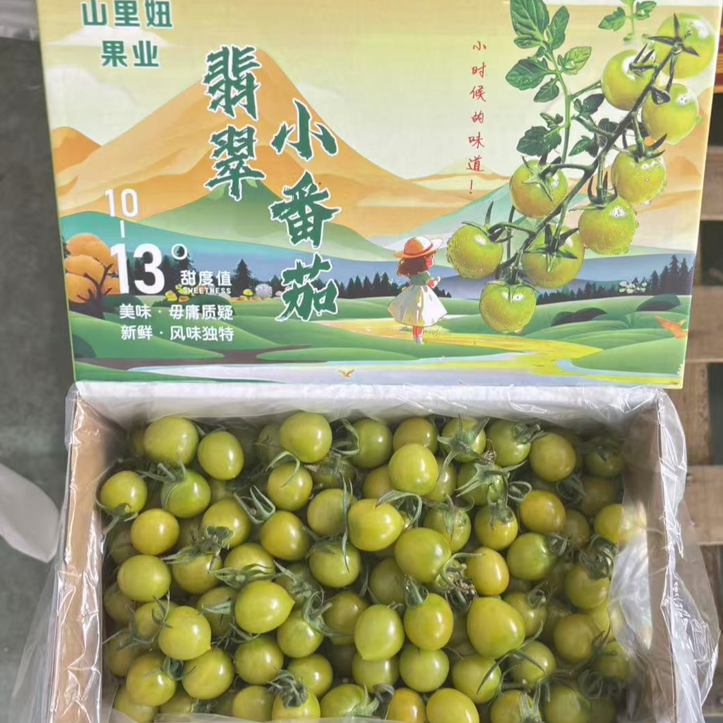 【哈拉秀严选】 翡翠蜜爆浆小番茄新鲜水果2斤左右当季鲜果