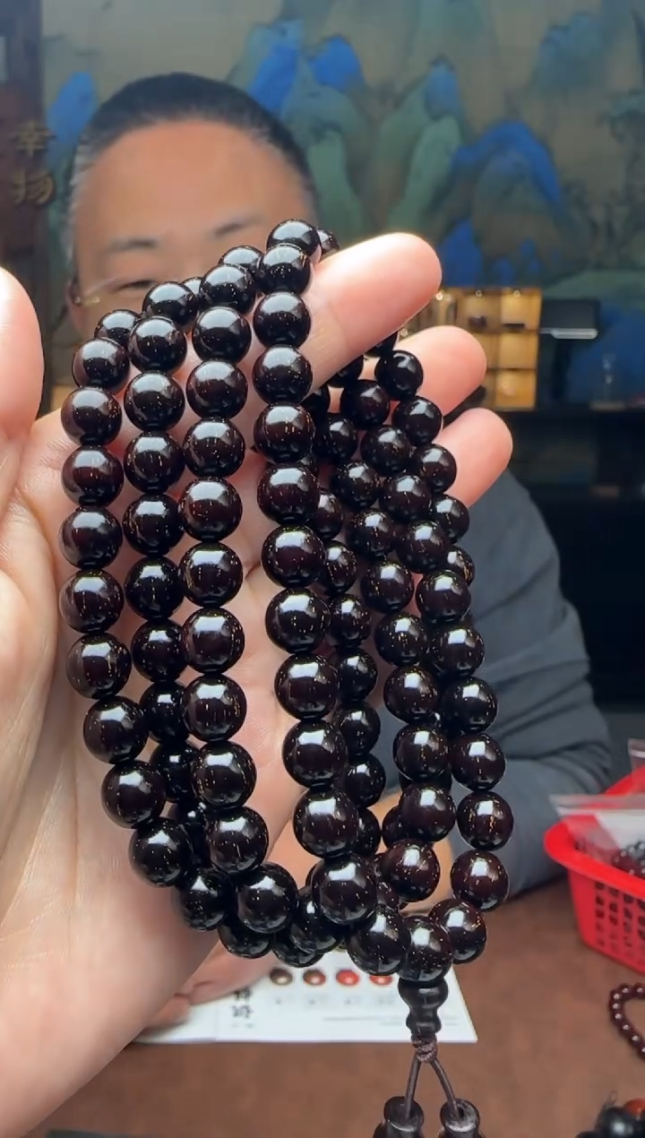 【闪购商品】小叶紫檀手串/手链0.8*108颗爆星