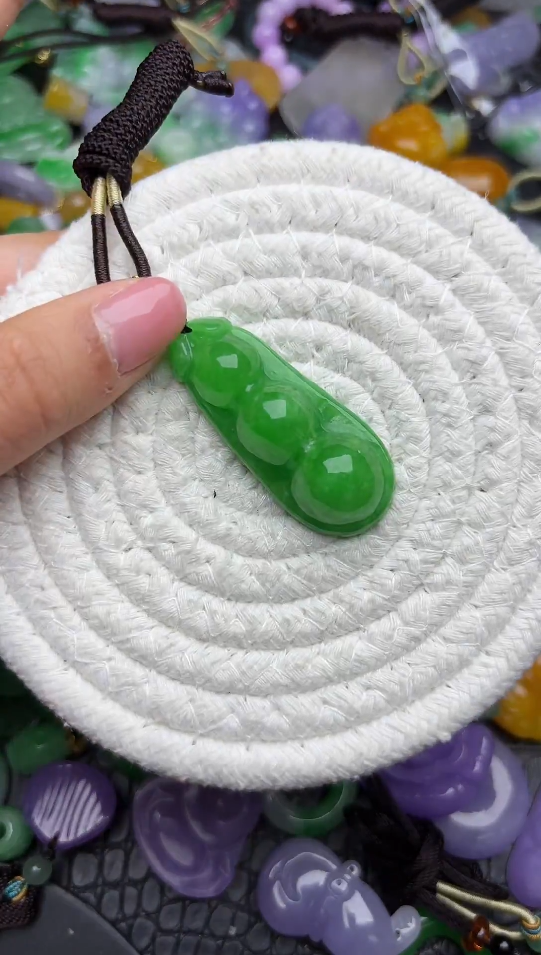 颈饰未镶嵌翡翠缅甸翡翠吊坠
