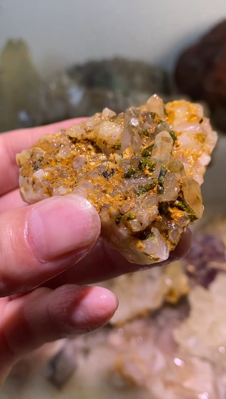 未镶嵌珠宝半成品水晶44号80g莫奈四川美姑超七花园水晶