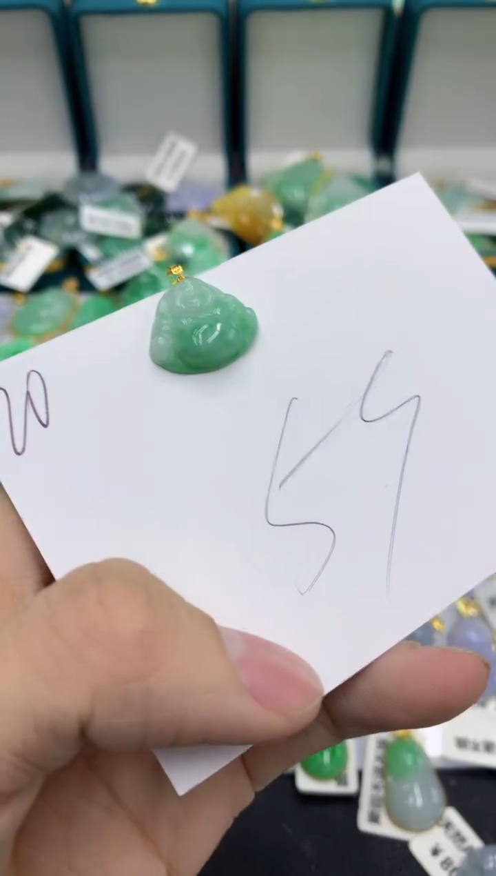 【闪购商品】翡翠颈饰18K金镶嵌号链接11111