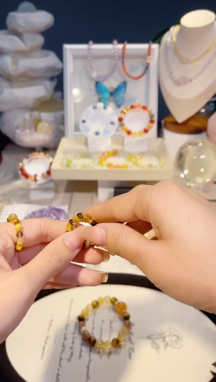 未镶嵌手串水晶可**你金霸戒指