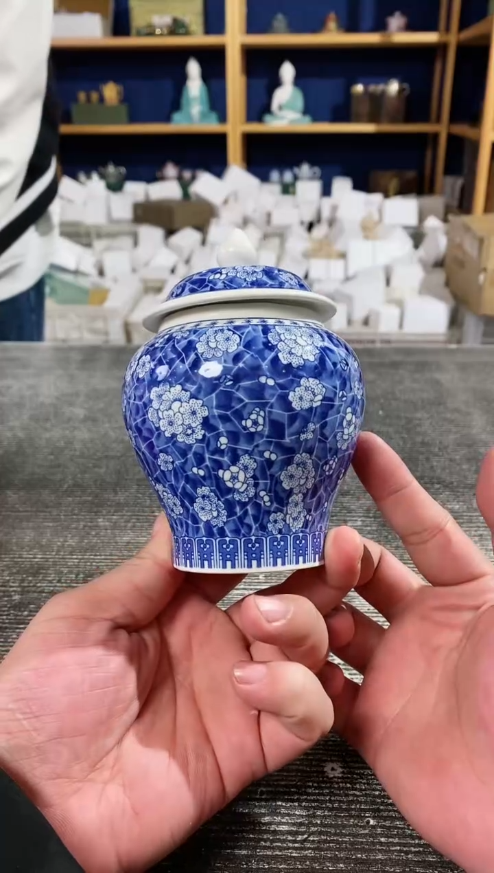 【闪购商品】其他青花冰梅茶叶罐
