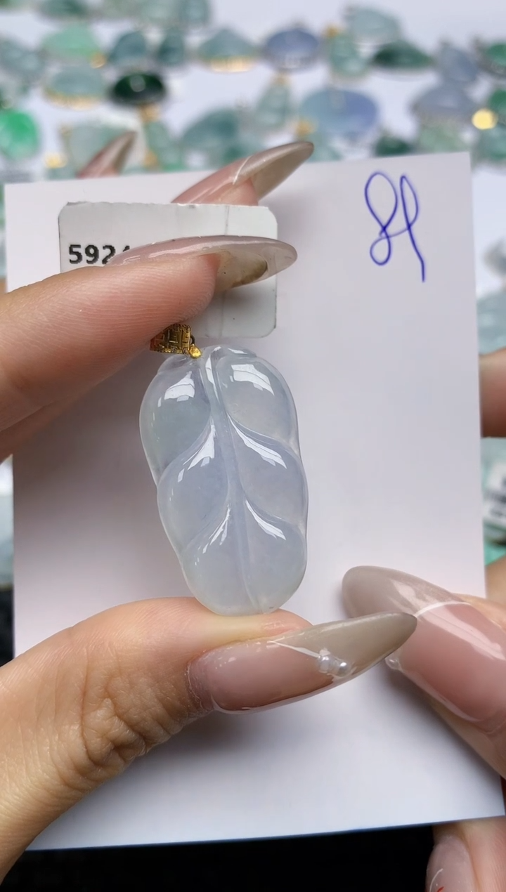 【闪购商品】翡翠颈饰18K金镶嵌 天然翡翠A货