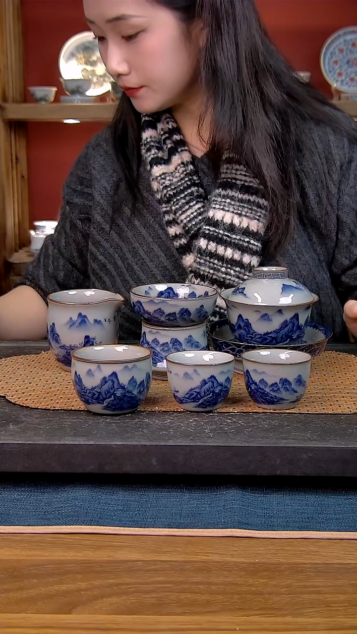 简装家用款6件套 老陶泥开片纹陶瓷茶具
