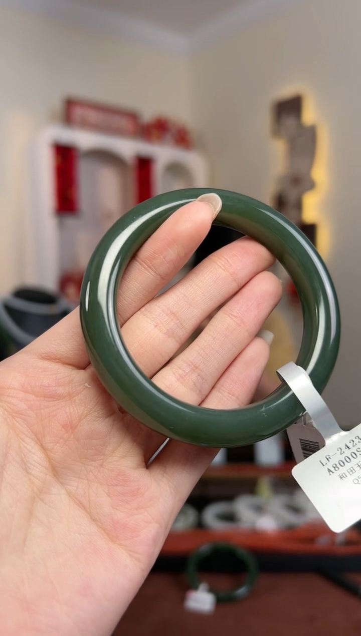 【闪购商品】和田玉手镯未镶嵌S23- 54mm