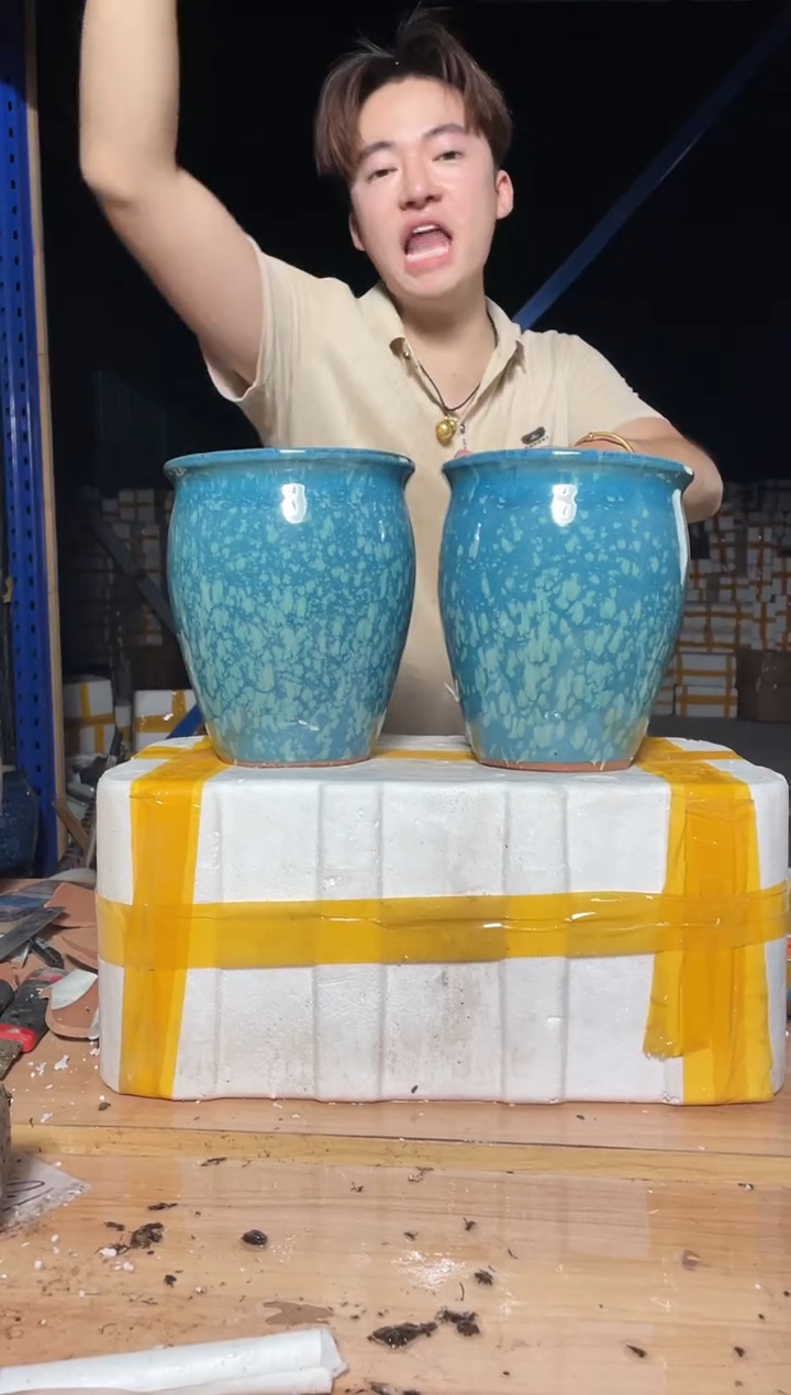 紫砂花盆宜兴紫砂粗陶花盆18*21