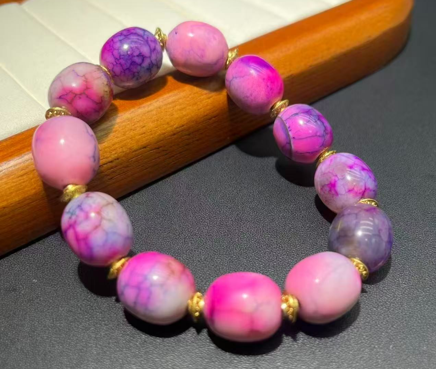 【国恩珠宝】C018-精美设计款桶珠手串-多样性发其一