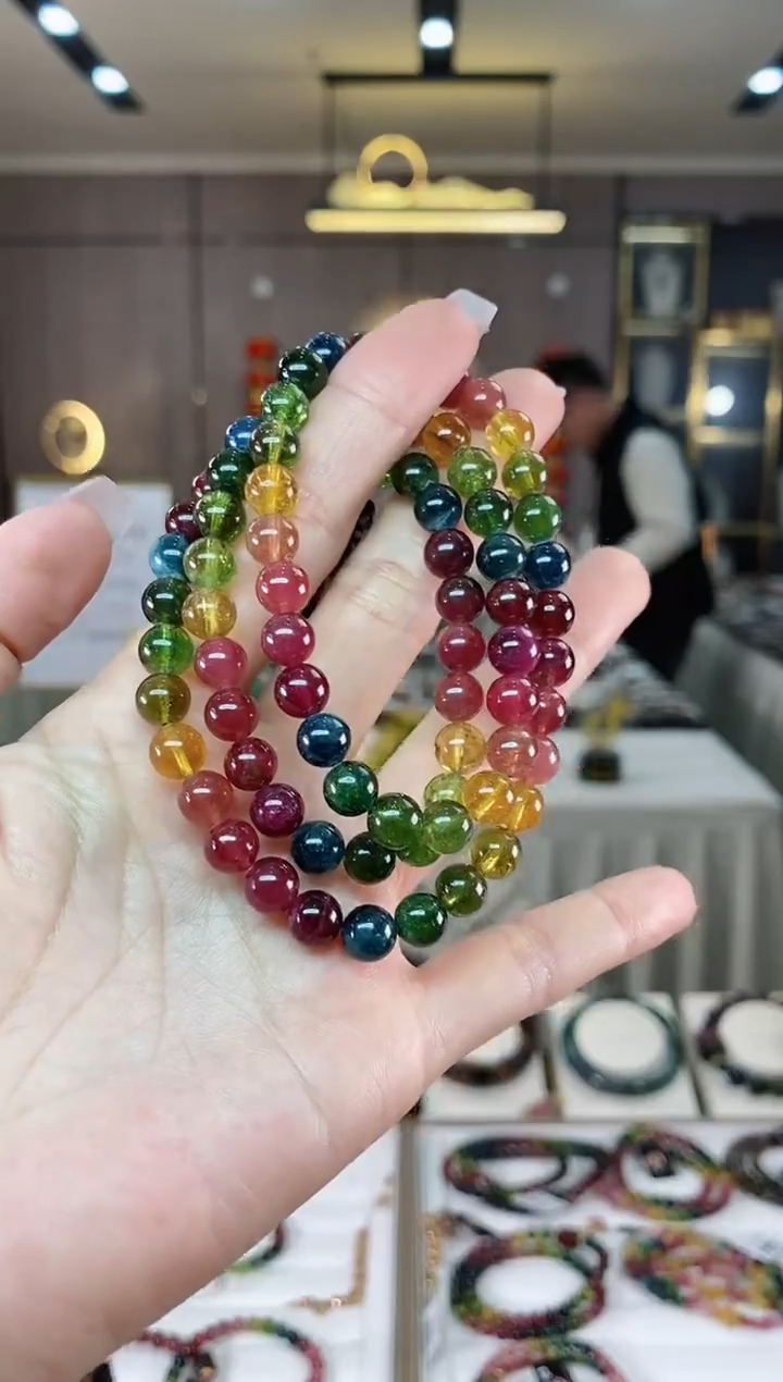 【闪购商品】碧玺三圈手串未镶嵌（多样性发一条）hon